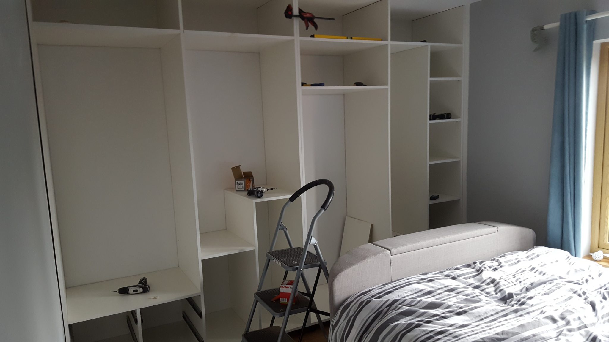 Fitted wardrobe made for our customer from Halifax work in progress.