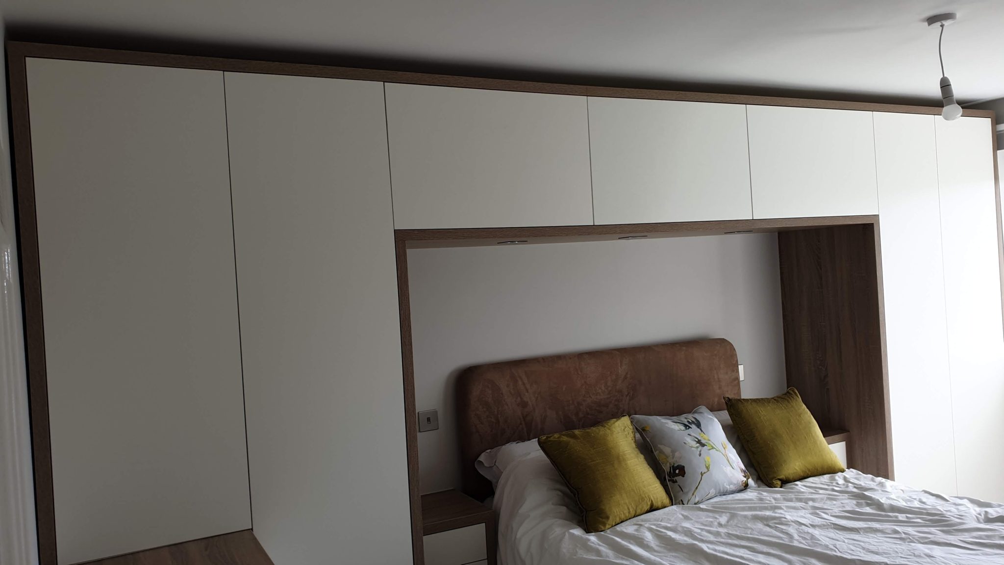 Image of modern style bespoke bedroom furniture made for our customer from Barnsley, South Yorkshire.