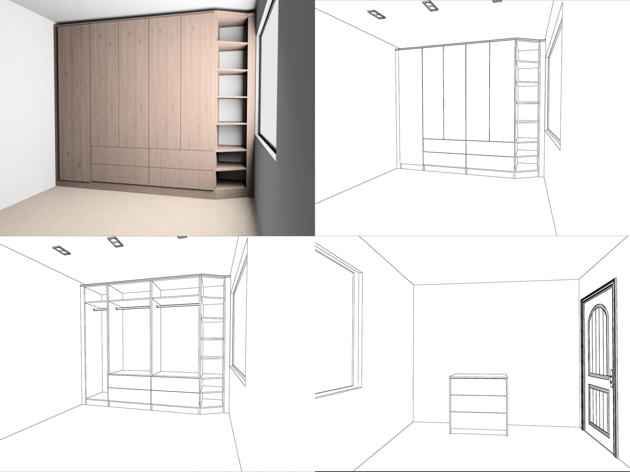 Custom made bedroom wardrobe, Pontefract. Custom made bedroom furniture Pontefract