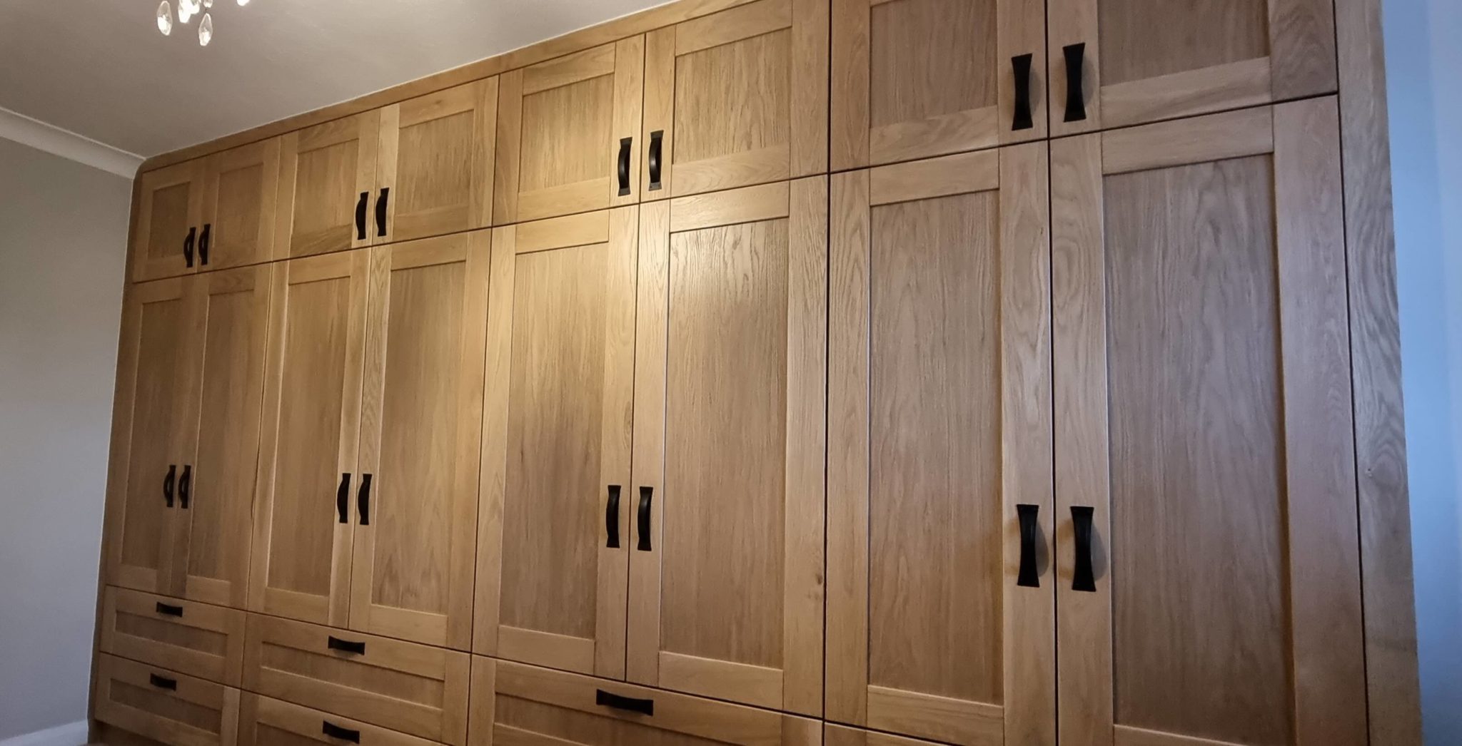 oak fitted wardrobe