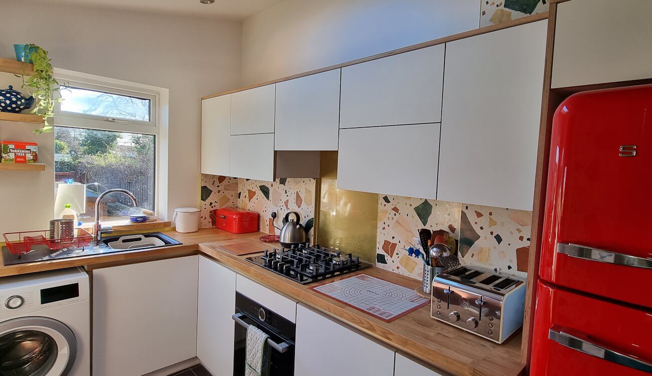 modern white kitchen