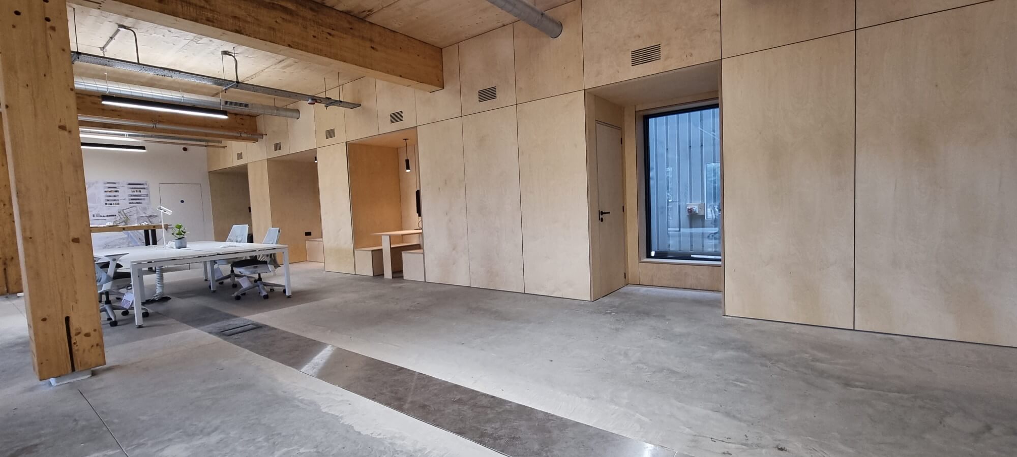 Plywood walls