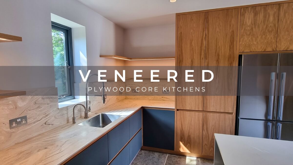 Veneered plywood kitchens